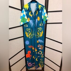 Colorful Celestial Print Jumpsuit